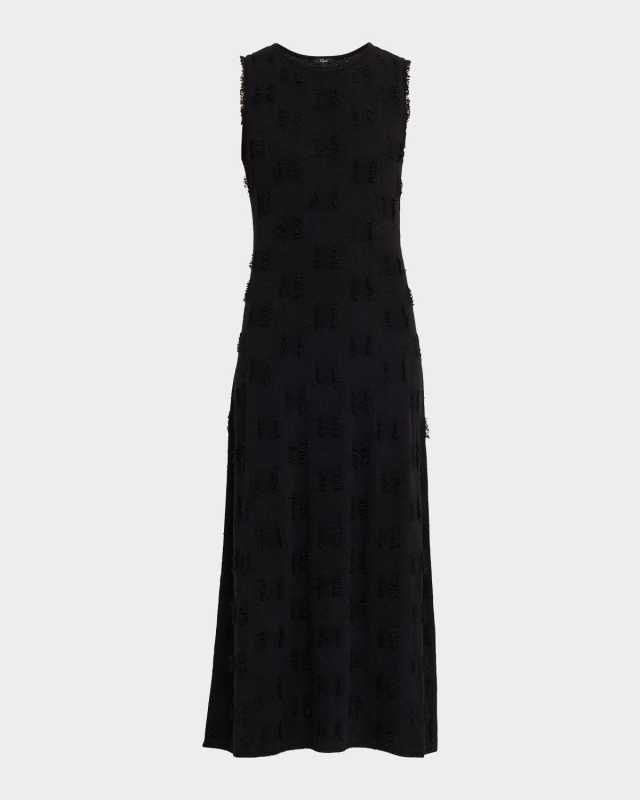 Trivento Fine-Gauge Fringe Maxi Dress